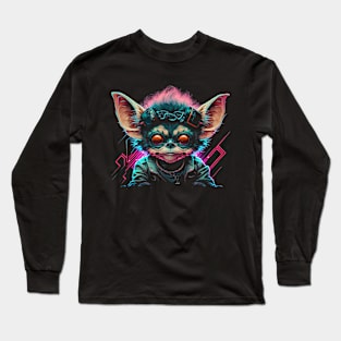 Gremlin Retrowave Cyberpunk Long Sleeve T-Shirt